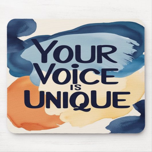 Tapis De Souris Votre voix est unique (Devant)