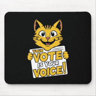 Tapis De Souris Votre Vote Dans Votre Voix ! Autocollant