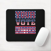 Tapis De Souris Votre Vote S - Sticker Usa (Avec souris)