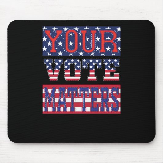 Tapis De Souris Votre Vote S - Sticker Usa (Devant)