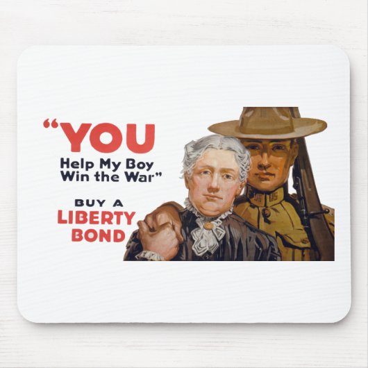 Tapis De Souris VOUS aidez mon garçon à gagner la guerre (Devant)