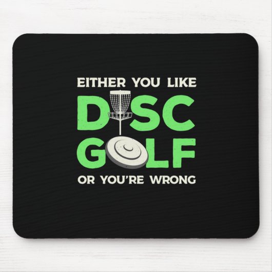 Tapis De Souris Vous Aimez Disk Golf (Devant)
