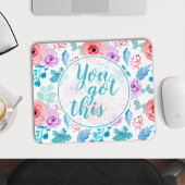 Tapis De Souris Vous Avez Ce Citation Motivationnelle Florale Aqua
