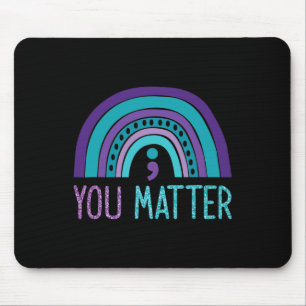 Tapis De Souris Vous Comptez Semicolon Prévention Suicide Thé pour