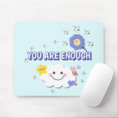 Tapis De Souris Vous Êtes Assez - Fleur de menthe Mousepad (Avec souris)