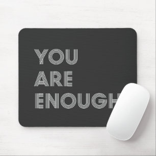Tapis De Souris Vous êtes assez Typographie Rétro des années 70 In