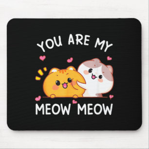 Tapis De Souris Vous êtes mon chat mignon design pour Valenti