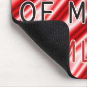 Tapis De Souris Vous êtes mon CSS - vagues rouges blanches (Coin)