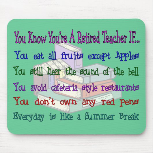 Tapis De Souris Vous êtes un PROFESSEUR retraité SI… (Devant)
