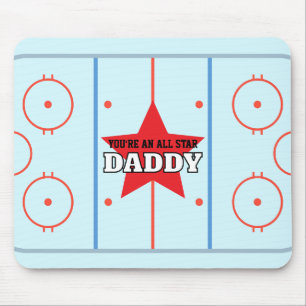 Tapis De Souris Vous êtes une patinoire de hockey étoilée cadeau p