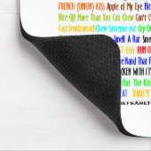 TAPIS DE SOURIS VOUS IDIOME CULINAIRE MOUSEPAD (Coin)