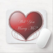 Tapis De Souris Vous m'épouserez Mousepad (Avec souris)