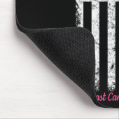 Tapis De Souris Vous ne combattrez jamais seul Drapeau Pink Cancer (Coin)