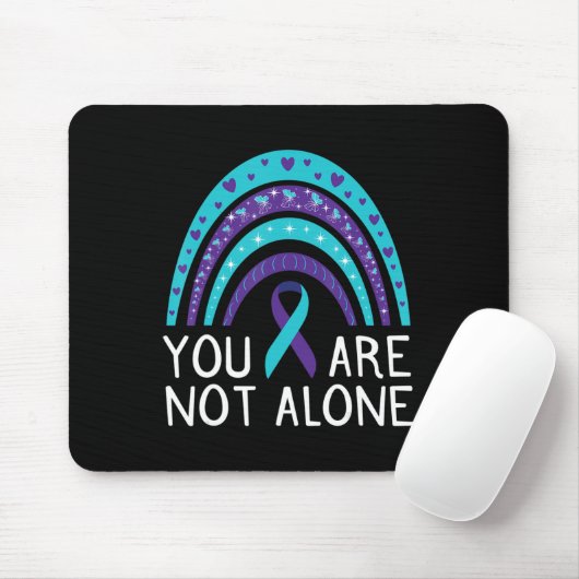 Tapis De Souris Vous N'Êtes Pas Le Seul Suicide Sensibilisation Sa (Avec souris)
