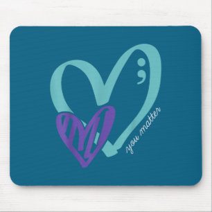 Tapis De Souris Vous Prévention du Suicide Sensibilisation Turquoi