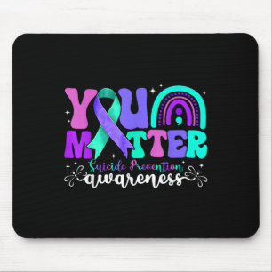Tapis De Souris Vous Prévention du Suicide Teal & Purple