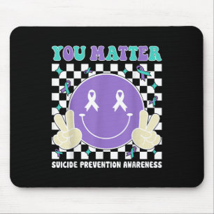 Tapis De Souris Vous Turquoise Violet Suicide Sensibilisation Sant