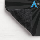 Tapis De Souris Voûte Linux Starburst noir frais (Coin)