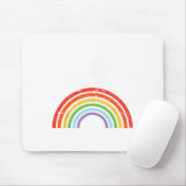 Tapis De Souris Voyage à ski Ski Rainbow (Avec souris)