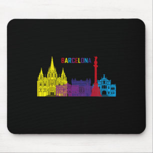 Tapis De Souris Voyage Barcelone Espagne Europe Espagnol Vacances