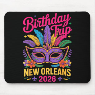 Tapis De Souris Voyage d'anniversaire à la Nouvelle-Orléans 2026 M