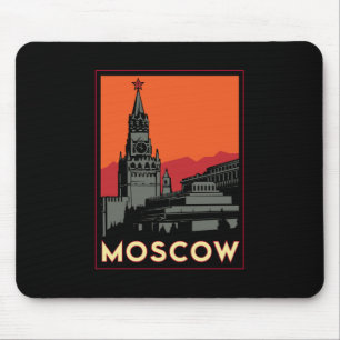 Tapis De Souris voyage d'art déco de Moscou Russie le Kremlin