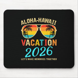 Tapis De Souris Voyage de famille Aloha Hawaii 2026 Création de so