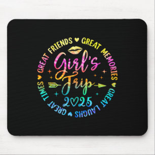 Tapis De Souris Voyage de filles 2025 Grands amis Rires Souvenirs