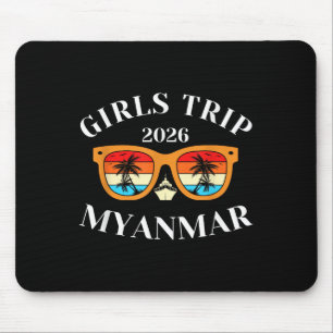 Tapis De Souris Voyage de filles 2026 Myanmar Spring Break 2026 Cr