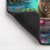 Tapis De Souris Voyage de Noël Festif du Cockapoo (Coin)
