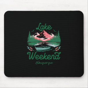 Tapis De Souris Voyage de vacances de week-end au lac Albuquerque 