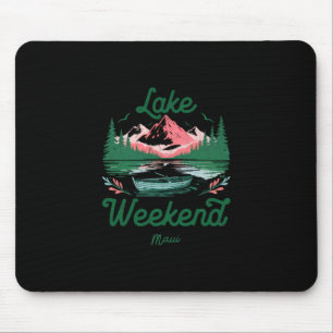 Tapis De Souris Voyage de vacances de week-end au lac Maui Hawaii 