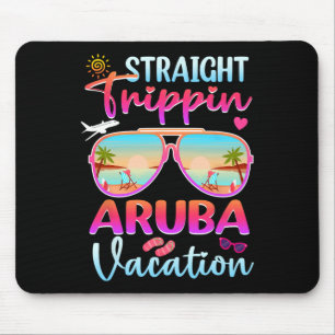 Tapis De Souris Voyage droit Aruba 2025 Plage vacances d'été