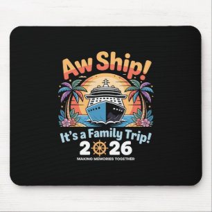 Tapis De Souris Voyage en croisière amusant assorti Aw bateau voya