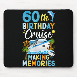 Tapis De Souris Voyage en croisière pour 60 ans Faire des souvenir