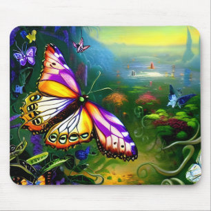 Tapis De Souris Voyage Fantastique Papillon