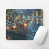 Tapis De Souris Voyage festif de Noël au Labrador (Avec souris)