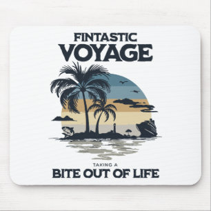 Tapis De Souris Voyage Fintastique Prendre Une Bouchée De La Vie
