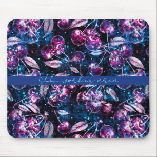 Tapis De Souris Voyage spatial Cerise personnalisation modifiable
