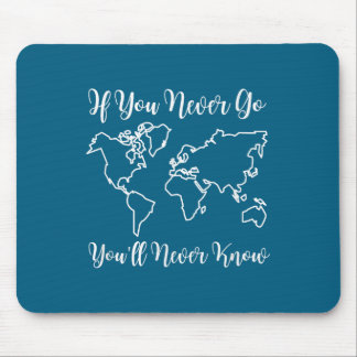 Tapis De Souris Voyager - Si Vous Ne Partez Jamais, Vous Ne Saurez