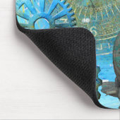 Tapis De Souris Voyageur d'escargots à vapeur Aqua (Coin)