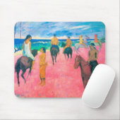 Tapis De Souris Voyageurs sur la plage, Gauguin (Avec souris)