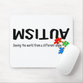 Tapis De Souris Voyant le monde d'un angle différent (morceaux) (Avec souris)