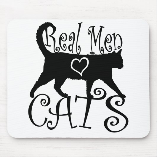 Tapis De Souris Vrais chats d'amour d'hommes dans la conception (Devant)