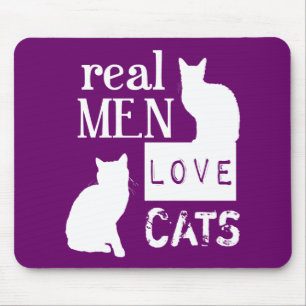 Tapis De Souris Vrais chats d'amour d'hommes (disponibles dans