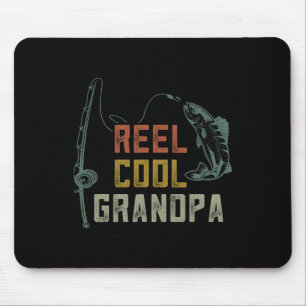Tapis De Souris Vrais T-shirts de pêche pour papy cool