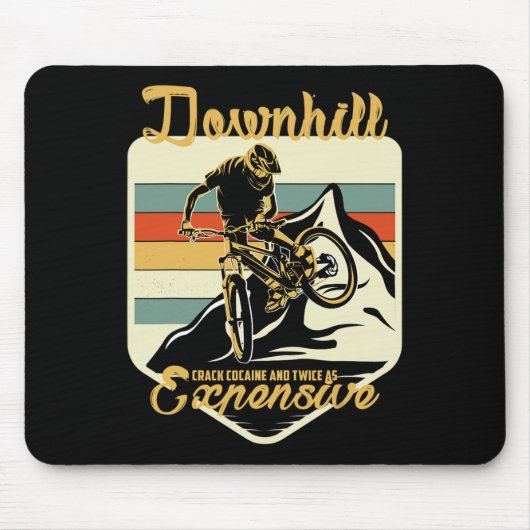 Tapis De Souris VTT Ça ne devient jamais plus facile en descente M (Devant)