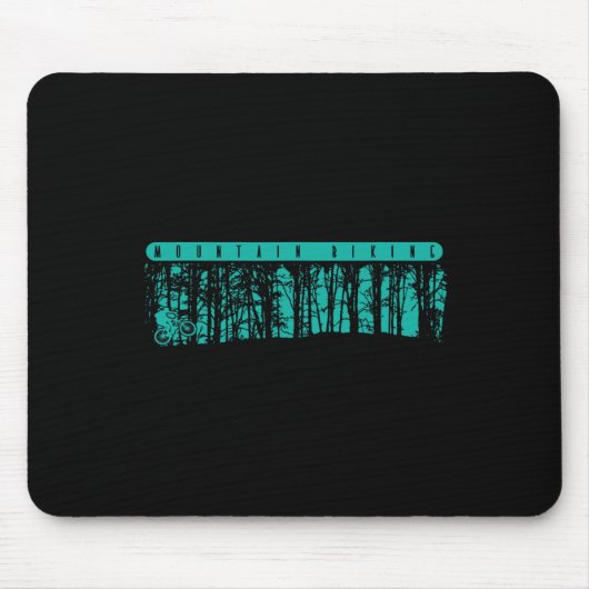 Tapis De Souris VTT dans la forêt (Devant)