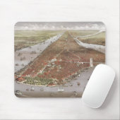 Tapis De Souris Vue aérienne de Manhattan, New York, États-Unis (Avec souris)