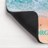 Tapis De Souris Vue aérienne des vagues Turquoises, les gens sur l (Coin)